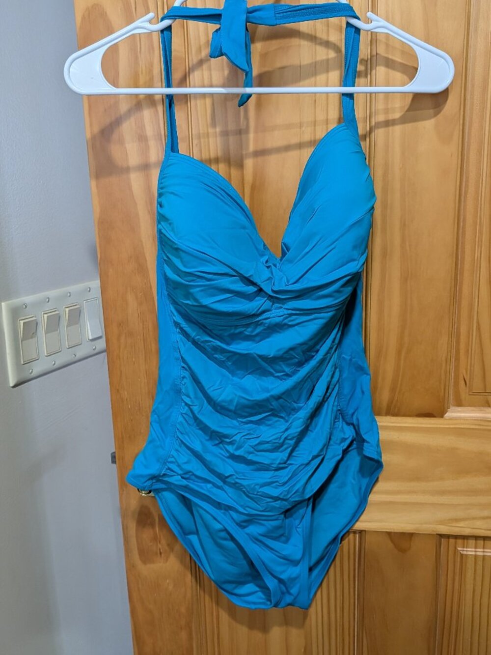 Liz Claiborne Size 16 Blue Swimsuit